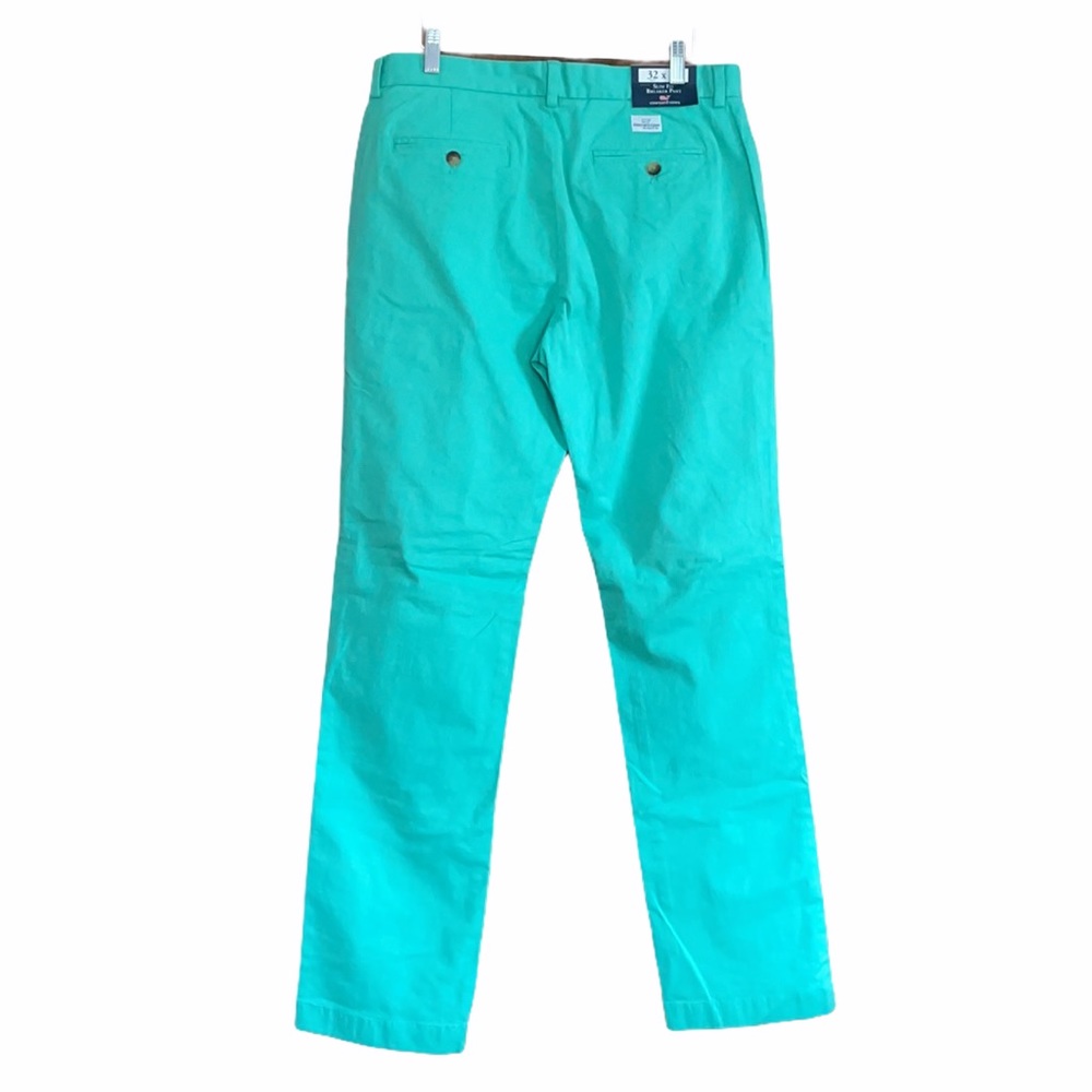 Vineyard vines men dress pant turquoise blue size 32 - Picture 2 of 5